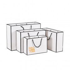 White Paper Shopping Bag Tote Bag